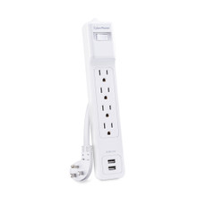 P403URC1 - Surge Protector - 125 V - Circuit Breaker - 15A - 4 NEMA 5-15R - WHI P403URC1