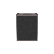 C3 Series HPL Woodkit, 1 BAY, 32 Inches HIGH, Asian Night WITH Black Metalwave D C3K1D1HA3D4ZPLBK