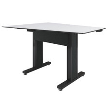 Middle Atlantic TBL-ANG-3P-CH-WB Forum™ Angle Shaped Table - Durable White Laminate