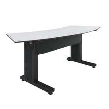 Middle Atlantic TBL-ARC-3P-SH-WB Forum Arc Shaped Table - Designer White
