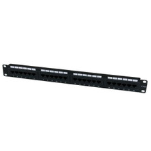 Patch Panel - Bronze - Blackorganize up to 24 CAT6 Patch Cables - 110 TYPE Patch C6PANEL24