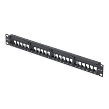24-PORT 1U Blank Keystone Patch Panel WITH Cable Management BAR; Compatible WITH C6PANELUTP241UCM