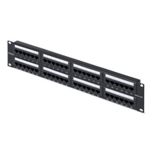 48-PORT 2U CAT6 UTP Patch Panel Supports 10/100/1000 Ethernet; FITS Standard 19I CPANEL48
