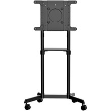 Heavy-DUTY Mobile TV CART on Wheels for 37-70 INCH VESA Mount Display (154LB) - Mbltvstndec
