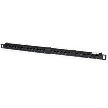 24 PORT 0.5U Rackmount CAT5E Patch Panel PANELHU24