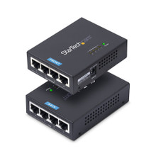 4-PORT Gigabit Midspan, POE+ Injector, 802.3AT and 802.3AF, WALL-Mountable Power POEINJ4G-US