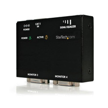 Extend and Distribute a VGA Signal to up to 4 Displays OVER CAT5 Cable - VGA REC ST121R