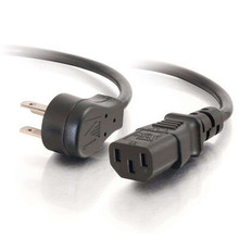 C2G NEMA 5-15P - IEC320C13 Black 0.46 m