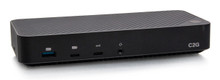 C2G USB-C® 11-in-1 Hybrid DisplayLink and DP Alt Mode Triple 4K Docking Station with HDMI®, DisplayPort™, Ethernet, USB, 3.5mm Audio and Power Delivery up to 100W