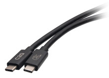 C2G 3.3ft (1m) USB 4.0 USB-C to C (48V 5A) 240W Charging Cable - Black
