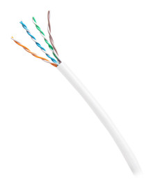 C2G 1000ft (304.8m) TAA-Compliant Cat6 Bulk Unshielded (UTP) Ethernet Network Cable with Solid Conductors-Riser CMR-Rated - White