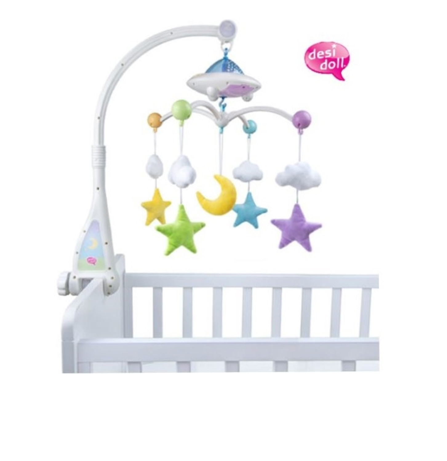 Baby Cot Mobile - Kaaba - Stars & Moon - Islamic Quran Speaker & Nashe