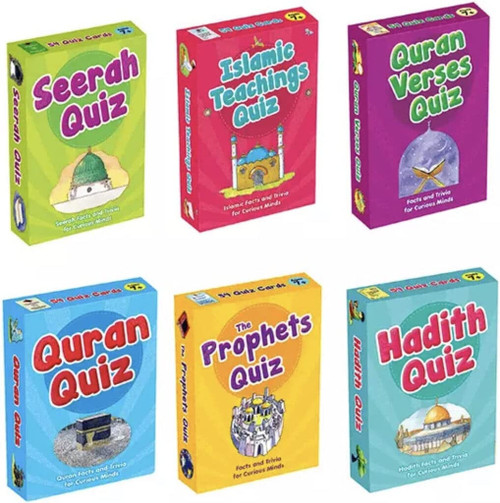 Goodword Islamic Quiz Cards : Facts & Trivia for Curious Minds  ( Pack of Six )
