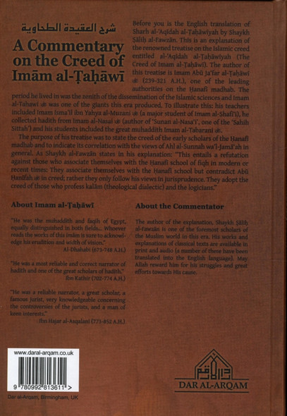 A commentary on the creed of Imam al-Tahawi