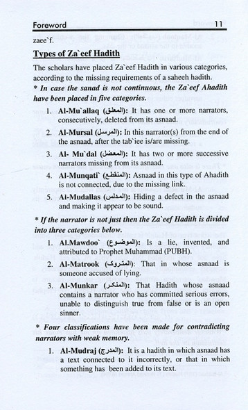 100 famous weak Ahadith