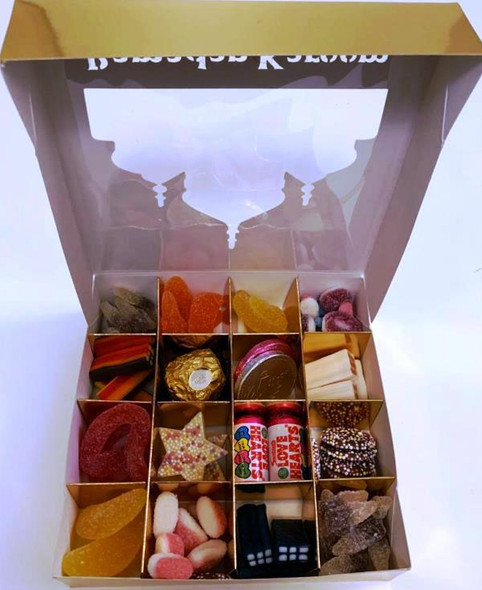 Ramadhan Mubarak Gold Sweets Box Pick and Mix 16 Selection of Halal Sweet Zone Jelly / Gifts / Eid / Food