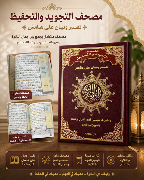Mushaf Al-Tajweed wal Tahfeez - Memorisation Quran with Tafsir and Topic Guidance