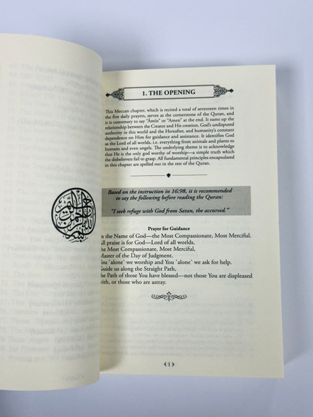 The Clear Quran English Only Paperback Pocket Size
