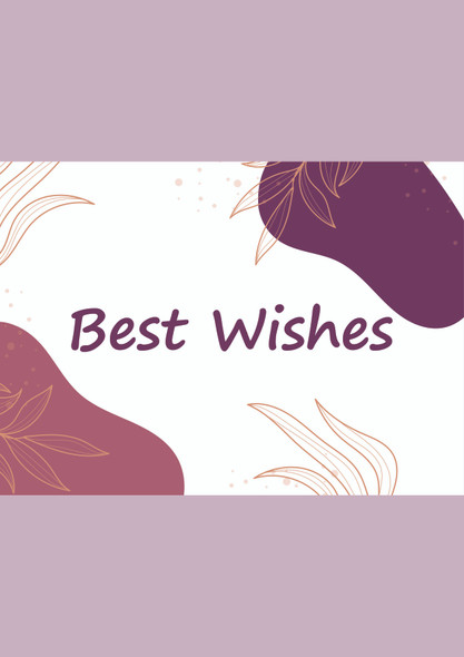 Best Wishes/ Greeting cards