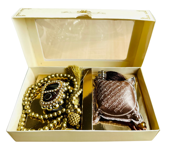 A gift Box of Car Hanging , tasbeeh & Counter (25193) 