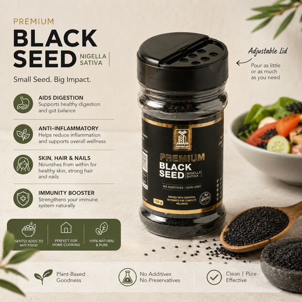 Premium Black Seed (Nigella Sativa)—100g | No Additives & Non-GMO