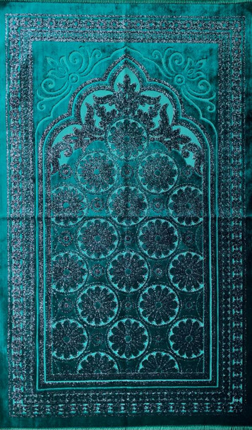 Prayer Rug Luxury with Turkish Cutwork Design (21716)