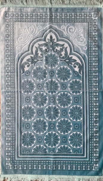 Prayer Rug Luxury with Turkish Cutwork Design (21716)