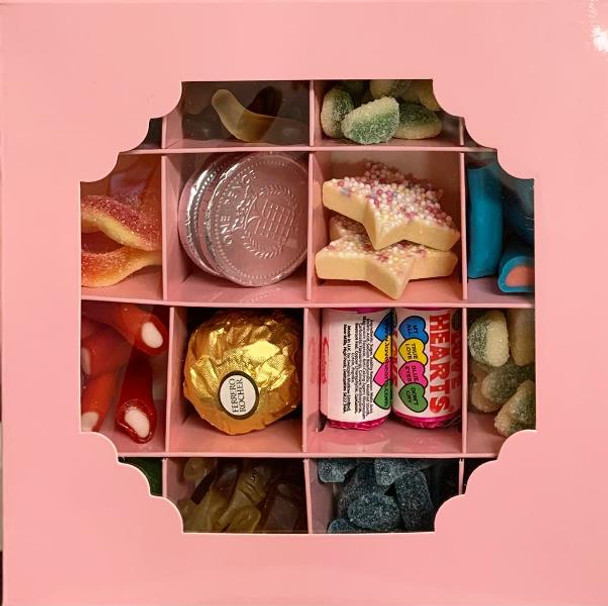 Pink Sweet Box Pick and Mix 16 Selection of Halal Sweet Zone Jelly (21796)