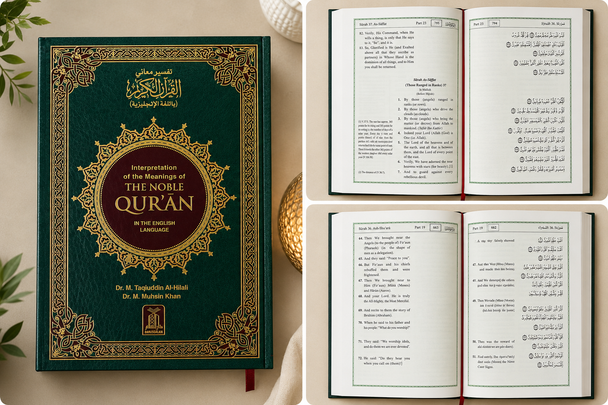 Noble Qur'an in English Language White Paper Large 17x24