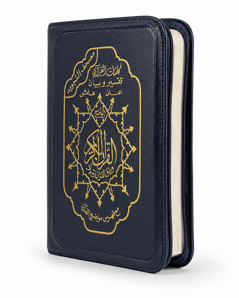 Tajweed Quran in Leather Zipped Cover Large 15 x 21