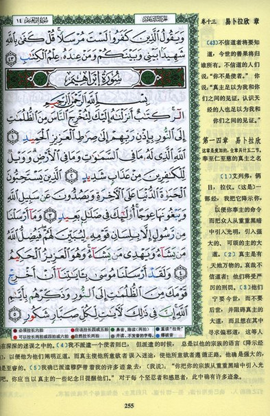 Tajweed Quran With Meanings Translation in Chinese