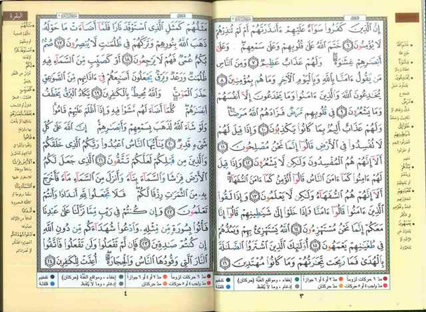 Tajweed Quran - Colour coded Arabic only Medium-2771