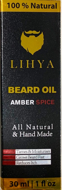Beard Oil Amber Spice All natural & Hand Made (23862), B0B75H5RHG
