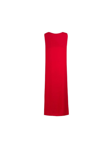 RED SLIP DRESS SLEEVELESS