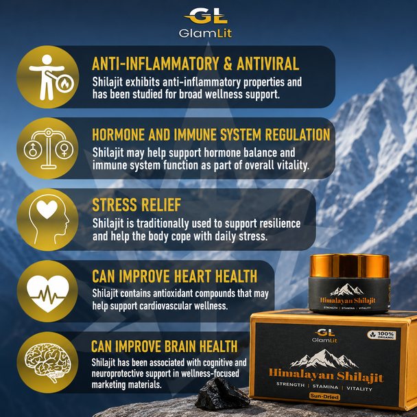 Himalayan Shilajit - 100% Pure, Gold Grade, High Potency (20g)