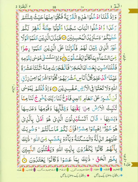   The Holy Quran Colour coded Tajweed Rules (7x11) ( 24869), 9789351690962