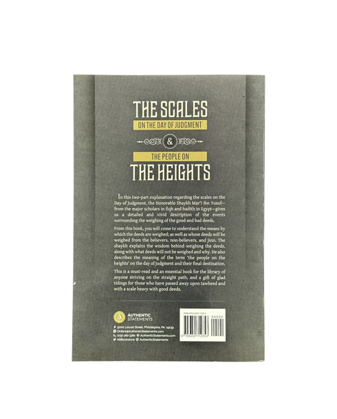 The Scales on the Day of Judgement & the People on the Heights