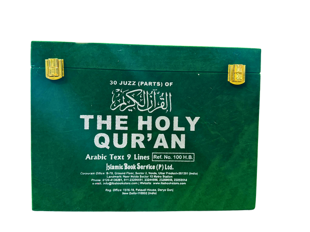 30 Parts Of The Holy Quran In Velvet-Coated Box