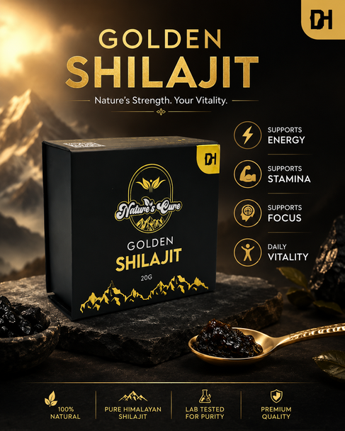 Golden Shilajit (20G)–Premium Natural Resin for Vitality & Wellness