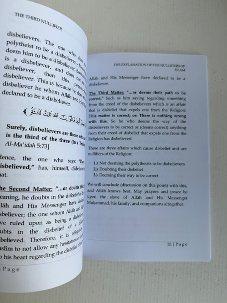 The Explanation of
THE NULLIFIERS OF ISLAM