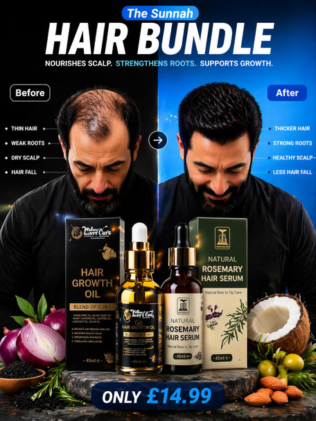 Hair Growth Oil & Rosemary Oil Bundle Set