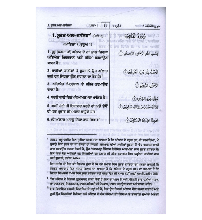 Quran in Gurmukhi Language ( Arabic To Gurmukhi Translation)