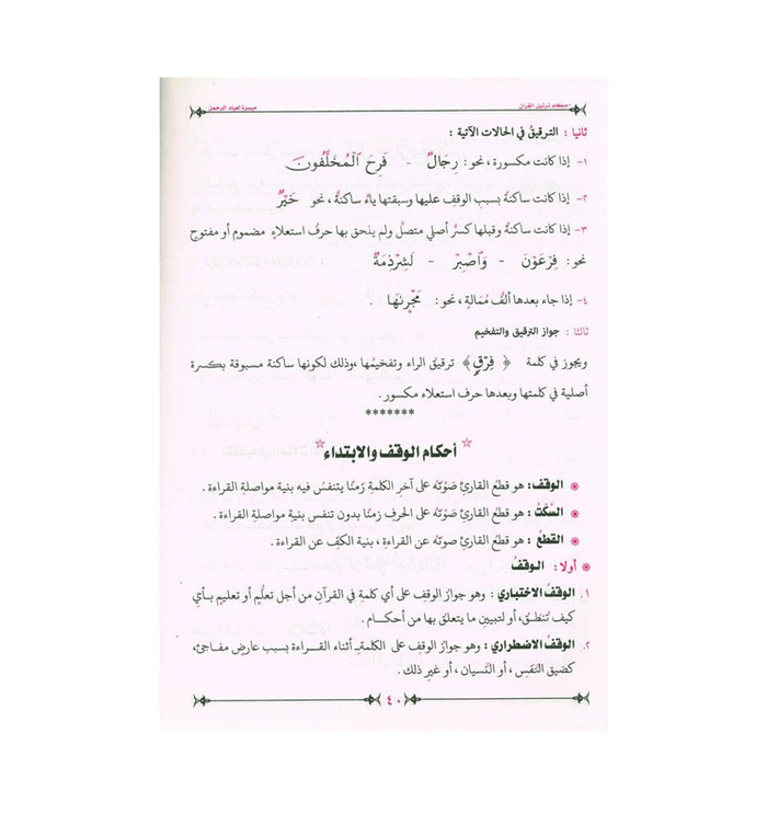 Ahkam Tarteel Al Quran/Rules of Reciting The Quran Series 2
