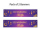 Eid Mubarak Banner (Pack of 2) - Purple