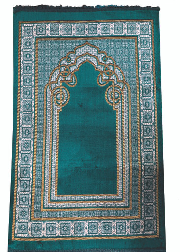 Luxury Padded Prayer Mat with Turkish cutwork design (Red/Cream ...