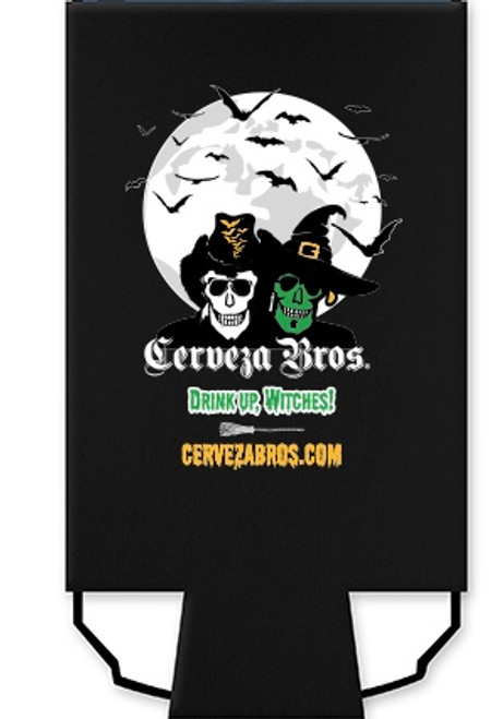 Cerveza Bros "Drink Up Witches" Halloween Skinny Koozie