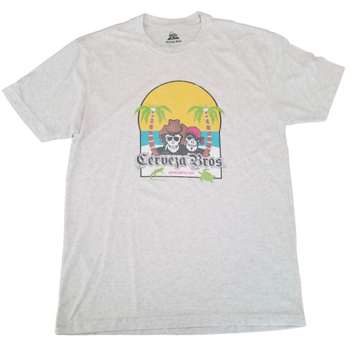 Cerveza Bros Beach Vibe T-Shirt - Vintage White - SS