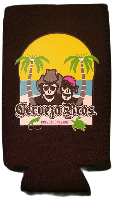 Cerveza Bros "Sunset Beach" Skinny Koozie