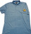 Cerveza Bros Logo'd Skull Print Golf Shirt - Sky Blue