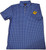 Cerveza Bros  Logo'd Skull Print Golf Shirt - Pacific Blue